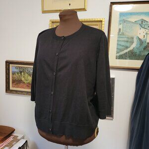 Eileen Fisher Black Cardigan Sweater